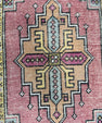 Turkish Mini Rug Oriental Hand Knotted Vintage Rug  1'7'' x  3'2'' #12096