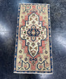 Turkish Mini Rug Oriental Hand Knotted Vintage Rug  1'7'' x  3'3'' #12095