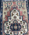 Turkish Mini Rug Oriental Hand Knotted Vintage Rug  1'7'' x  3'3'' #12095