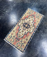 Turkish Mini Rug Oriental Hand Knotted Vintage Rug  1'7'' x  3'3'' #12095