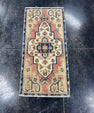 Turkish Mini Rug Oriental Hand Knotted Vintage Rug  1'7'' x  3'3'' #12095