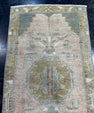 Turkish Mini Rug Oriental Hand Knotted Vintage Rug  1'6'' x  3' #12089