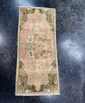 Turkish Mini Rug Oriental Hand Knotted Vintage Rug  1'5'' x  3' #12082