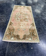 Turkish Mini Rug Oriental Hand Knotted Vintage Rug  1'5'' x  3' #12082