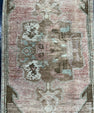 Turkish Mini Rug Oriental Hand Knotted Vintage Rug  1'5'' x  3' #12082