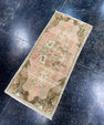 Turkish Mini Rug Oriental Hand Knotted Vintage Rug  1'5'' x  3' #12082