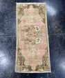 Turkish Mini Rug Oriental Hand Knotted Vintage Rug  1'5'' x  3' #12082