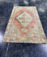 Turkish Mini Rug Oriental Hand Knotted Vintage Rug  1'7'' x  2'7'' #12088