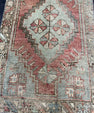 Turkish Mini Rug Oriental Hand Knotted Vintage Rug  1'7'' x  2'7'' #12088