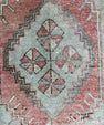Turkish Mini Rug Oriental Hand Knotted Vintage Rug  1'7'' x  2'7'' #12088
