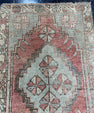 Turkish Mini Rug Oriental Hand Knotted Vintage Rug  1'7'' x  2'7'' #12088