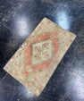 Turkish Mini Rug Oriental Hand Knotted Vintage Rug  1'7'' x  2'7'' #12088