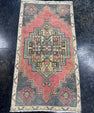 Turkish Mini Rug Oriental Hand Knotted Vintage Rug  1'7'' x  2'11'' #12085