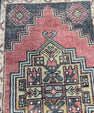 Turkish Mini Rug Oriental Hand Knotted Vintage Rug  1'7'' x  2'11'' #12085