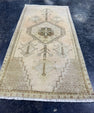 Turkish Mini Rug Oriental Hand Knotted Vintage Rug  1'8'' x  3'3'' #12093