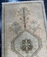 Turkish Mini Rug Oriental Hand Knotted Vintage Rug  1'8'' x  3'3'' #12093