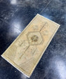 Turkish Mini Rug Oriental Hand Knotted Vintage Rug  1'8'' x  3'3'' #12093