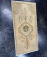 Turkish Mini Rug Oriental Hand Knotted Vintage Rug  1'8'' x  3'3'' #12093