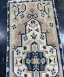 Turkish Mini Rug Oriental Hand Knotted Vintage Rug  1'4'' x  3'5'' #12090