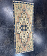 Turkish Mini Rug Oriental Hand Knotted Vintage Rug  1'4'' x  3'5'' #12090