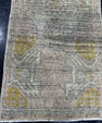 Turkish Mini Rug Oriental Hand Knotted Vintage Rug  1'6'' x  3'4'' #12091