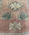 Turkish Mini Rug Oriental Hand Knotted Vintage Rug  1'6'' x  2'5'' #12086