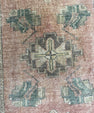 Turkish Mini Rug Oriental Hand Knotted Vintage Rug  1'6'' x  2'5'' #12086