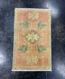 Turkish Mini Rug Oriental Hand Knotted Vintage Rug  1'6'' x  2'5'' #12086