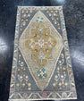 Turkish Mini Rug Oriental Hand Knotted Vintage Rug  1'8'' x  2'11'' #12084