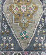 Turkish Mini Rug Oriental Hand Knotted Vintage Rug  1'8'' x  2'11'' #12084