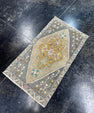 Turkish Mini Rug Oriental Hand Knotted Vintage Rug  1'8'' x  2'11'' #12084