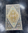 Turkish Mini Rug Oriental Hand Knotted Vintage Rug  1'8'' x  2'11'' #12084