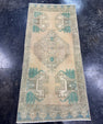 Turkish Mini Rug Oriental Hand Knotted Vintage Rug  1'6'' x  3'4'' #12076