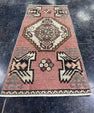 Turkish Mini Rug Oriental Hand Knotted Vintage Rug  1'6'' x  3'2'' #12077