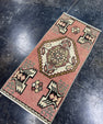 Turkish Mini Rug Oriental Hand Knotted Vintage Rug  1'6'' x  3'2'' #12077