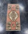 Turkish Mini Rug Oriental Hand Knotted Vintage Rug  1'6'' x  3'2'' #12077