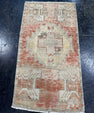 Turkish Mini Rug Oriental Hand Knotted Vintage Rug  1'6'' x  2'10'' #12079