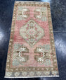 Turkish Mini Rug Oriental Hand Knotted Vintage Rug  1'7'' x  2'11'' #12080
