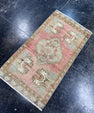 Turkish Mini Rug Oriental Hand Knotted Vintage Rug  1'7'' x  2'11'' #12080