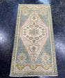 Turkish Mini Rug Oriental Hand Knotted Vintage Rug  1'8'' x  3'3'' #12081