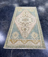 Turkish Mini Rug Oriental Hand Knotted Vintage Rug  1'8'' x  3'3'' #12081