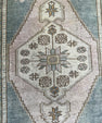 Turkish Mini Rug Oriental Hand Knotted Vintage Rug  1'8'' x  3'3'' #12081