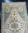 Turkish Mini Rug Oriental Hand Knotted Vintage Rug  1'8'' x  3'3'' #12081