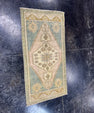 Turkish Mini Rug Oriental Hand Knotted Vintage Rug  1'8'' x  3'3'' #12081