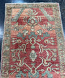 Turkish Mini Rug Oriental Hand Knotted Vintage Rug  1'9'' x  3'3'' #12073