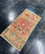 Turkish Mini Rug Oriental Hand Knotted Vintage Rug  1'9'' x  3'3'' #12073