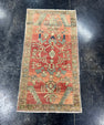 Turkish Mini Rug Oriental Hand Knotted Vintage Rug  1'9'' x  3'3'' #12073