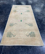 Turkish Mini Rug Oriental Hand Knotted Vintage Rug  1'8'' x  3'6'' #12074