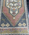 Turkish Mini Rug Oriental Hand Knotted Vintage Rug  1'9'' x  3'10'' #12075