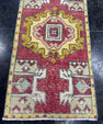 Turkish Mini Rug Oriental Hand Knotted Vintage Rug  1'6'' x  2'11'' #12072